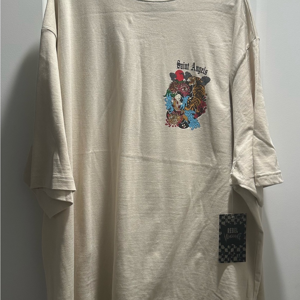 Cream Graphic T-Shirt